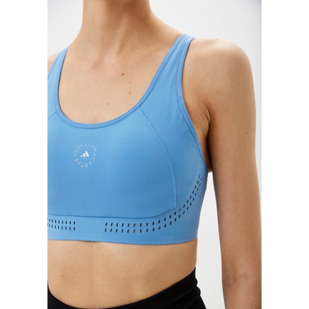 Adidas by Stella McCartney TruePurpose Blue Sports Bra Medium Laser Cut Bra